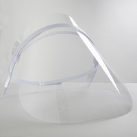 Gesichtsvisiere, weiß, Frontalansicht