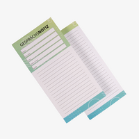 Gesprächsnotizzettel, DIN lang (9,9 x 21,0 cm), 2-seitig, 4/4-farbig