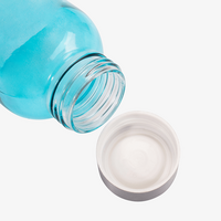 Glasflasche mit Edelstahlverschluss unbedruckt