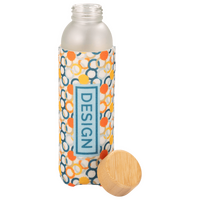 Glasflasche mit individueller Filzhülle