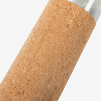 Glasflasche mit Naturkorkhülle unbedruckt