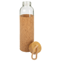 Glasflasche mit Naturkorkhülle unbedruckt