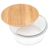 Glas-Lunchbox Deckel geöffnet