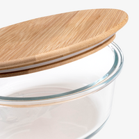 Glas-Lunchbox Deckel geöffnet