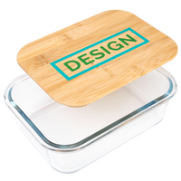 Glas-Lunchbox Deckel geöffnet