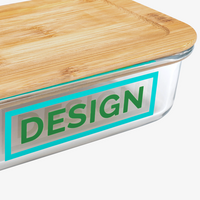 Glas-Lunchbox Schräg seitlich