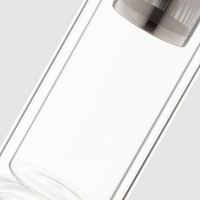 Glas-Thermoflasche mit Teesieb unbedruckt