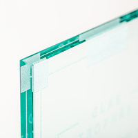 Glas Trophäe groß mit Lasergravur, stehend