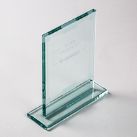 Glas Trophäe groß mit Lasergravur, stehend