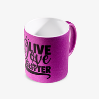 Tasse bedruckt, violet