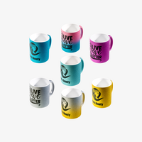 Tasse bedruckt, verschiedene farben