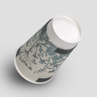 Graspapier Becher doppelwandig 400ml, 2/0-farbig (Pantone-Sonderfarbe), Boden