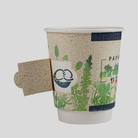 Graspapier Coupon Becher 300ml, 4/4-farbig