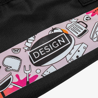 Nahaufnahme von Druckfläche auf Tasche