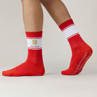 Gripsocken light, 4/0-farbig bedruckt