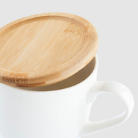 Tasse Detail Bambusdeckel