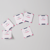 Haftnotizen rechteckig 70 x 70mm, bedruckt mit Text, liegend