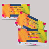 Haftnotizen, farbig bedruckt, liegend