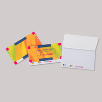 Haftnotizen, farbig bedruckt, liegend