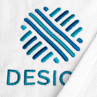 Handtuch aus recycelter Baumwolle, 450 g/m², Detailansicht