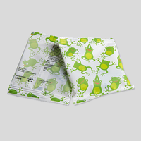 Fruchtgummi, farbig bedruckt, Froschmotiv