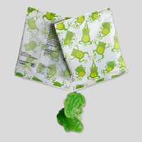 Fruchtgummi, farbig bedruckt, Froschmotiv