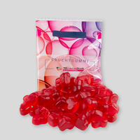 Fruchtgummi, farbig bedruckt, liegend