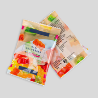 Goldbären, farbig bedruckt, liegend