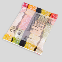 Goldbären, farbig bedruckt, liegend, rueckseite