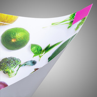 Folie, farbig bedruckt, rechteckig, details