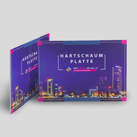 Platte, farbig bedruckt, rechteckig