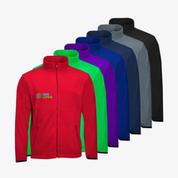 Fleecejacke, farbig bedruckt, Vorderseite, Farbauswahl