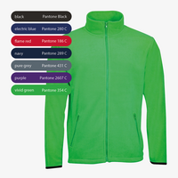 Fleecejacke, farbig bedruckt, Vorderseite