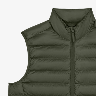 Herren-Steppweste, Climber 2.0 - Stanley/Stella, Detail Armausschnitt