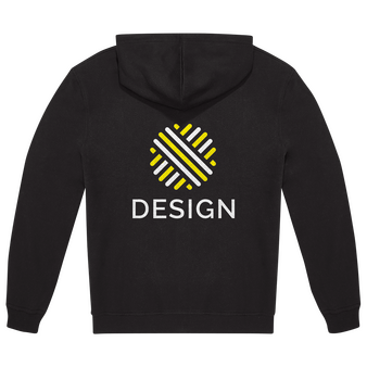 Herren-Sweatjacke, Basic - B&C Collection, Druck hinten