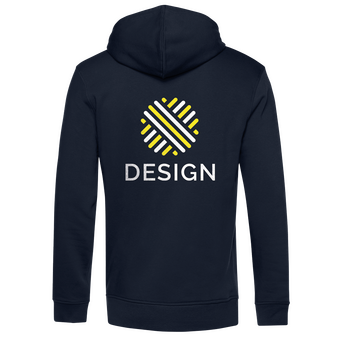 Herren-Sweatjacke, Organic - B&C Collection, bedruckt hinten