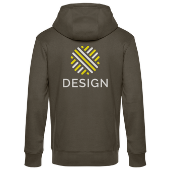 Herren-Sweatjacke, Premium - B&C Collection, Detail Druck hinten