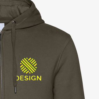 Herren-Sweatjacke, Premium - B&C Collection, Detail Stick