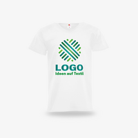 Herren-T-Shirt Basic, weiß - Fruit of the Loom, mit zwei Druckpositionen