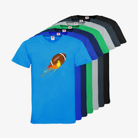 Herren-T-Shirt FOTL, Basic V-Neck - Motiv American Football Bunt, Farbauswahl