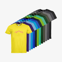 Herren-T-Shirt B&C, Premium - Motiv American Football EKG-Linie, Farbauswahl