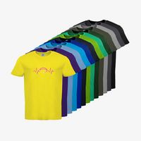 Herren-T-Shirt B&C, Basic - Motiv American Football EKG-Linie, Farbauswahl