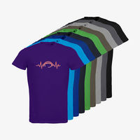 Herren-T-Shirt B&C, Organic - Motiv American Football EKG-Linie, Farbauswahl