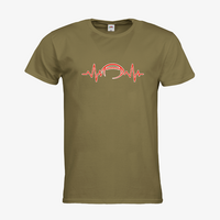 Herren-T-Shirt FOTL, Premium - Motiv American Football EKG-Linie