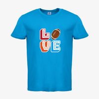 Herren-T-Shirt B&C, Basic - Motiv American Football Love