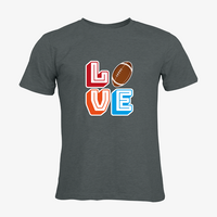 Herren-T-Shirt Russell, Organic - Motiv American Football Love