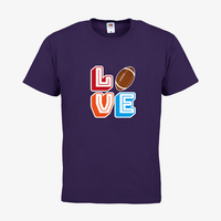 Herren-T-Shirt FOTL, Basic Rundhals - Motiv American Football Love