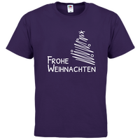 Herren-T-Shirt FOTL, Basic Rundhals - Motiv Frohe Weihnachten