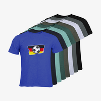 Herren-T-Shirt Russell, Organic - Motiv Fußball Deutschland, Farbauswahl