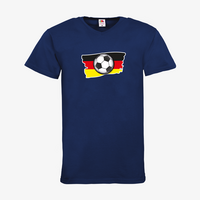 Herren-T-Shirt FOTL, Basic V-Neck - Motiv Fußball Deutschland